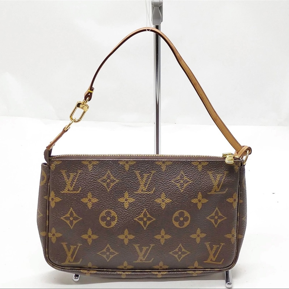 Louis Vuitton Tan and Brown Monogram Shoulder Bag PREOWNED